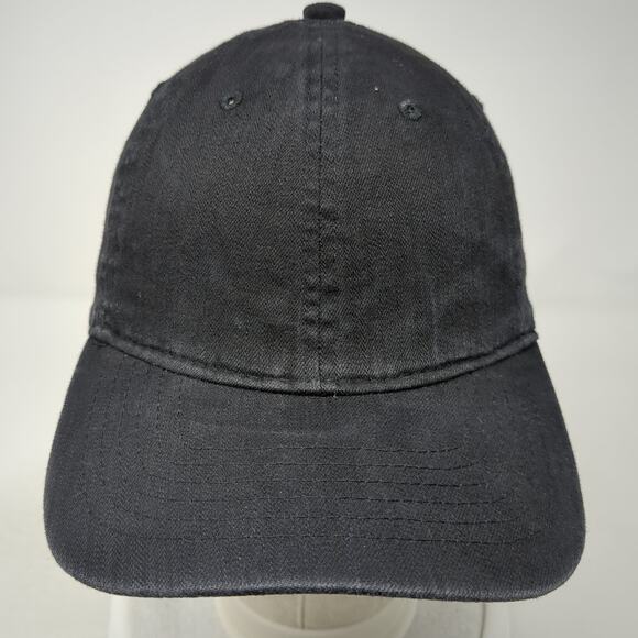 Unbranded Slideback Baseball Cap Black One Size Blank Outdoor Casual - Picture 2 of 9